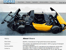 Tablet Screenshot of gears-racing.com